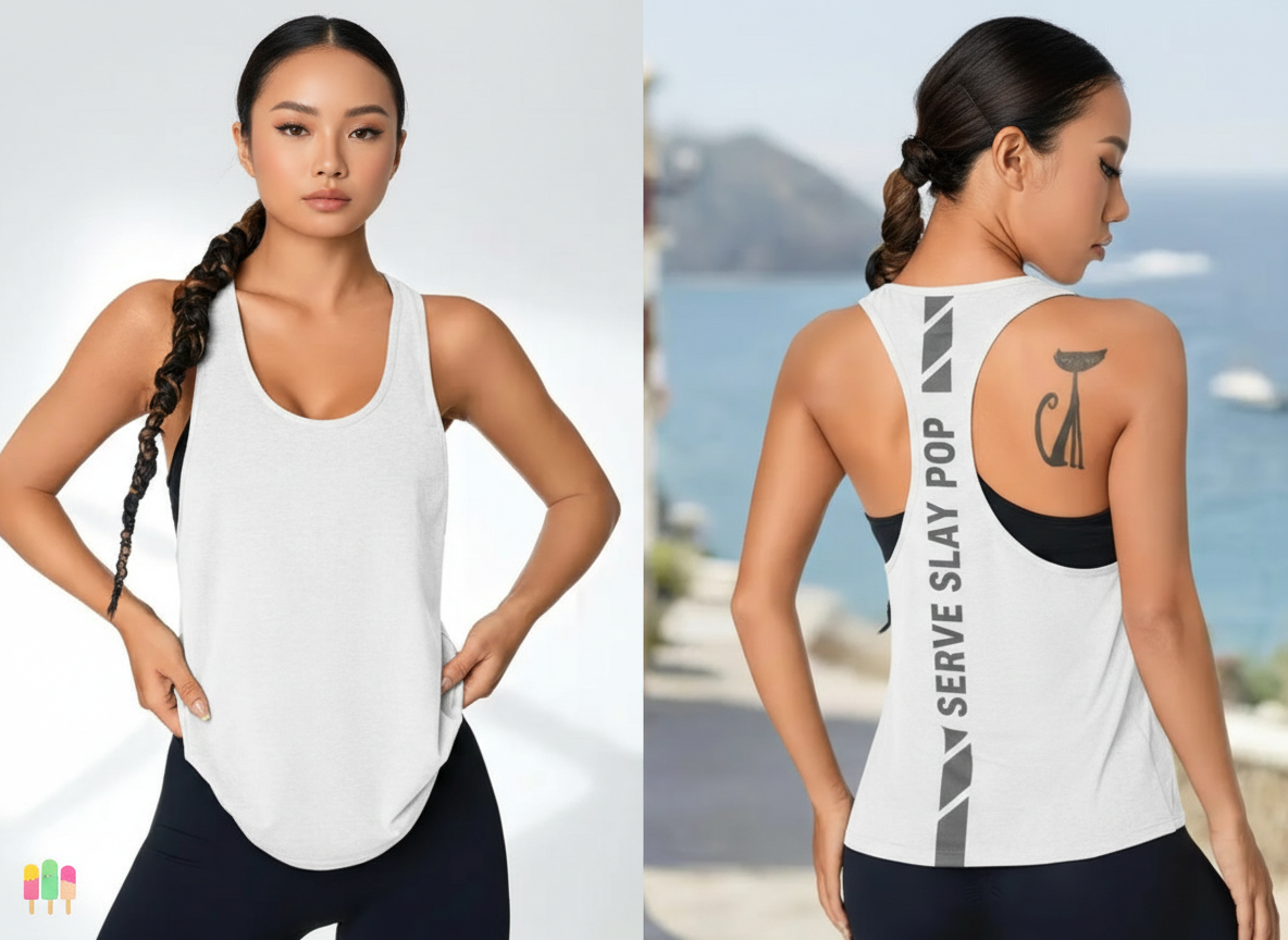 Serve Slay Pop Racerback