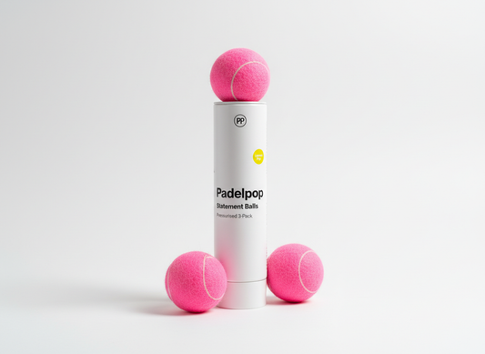 PadelPop Statement Balls — Blush Pop (Pressurised 3-Pack)