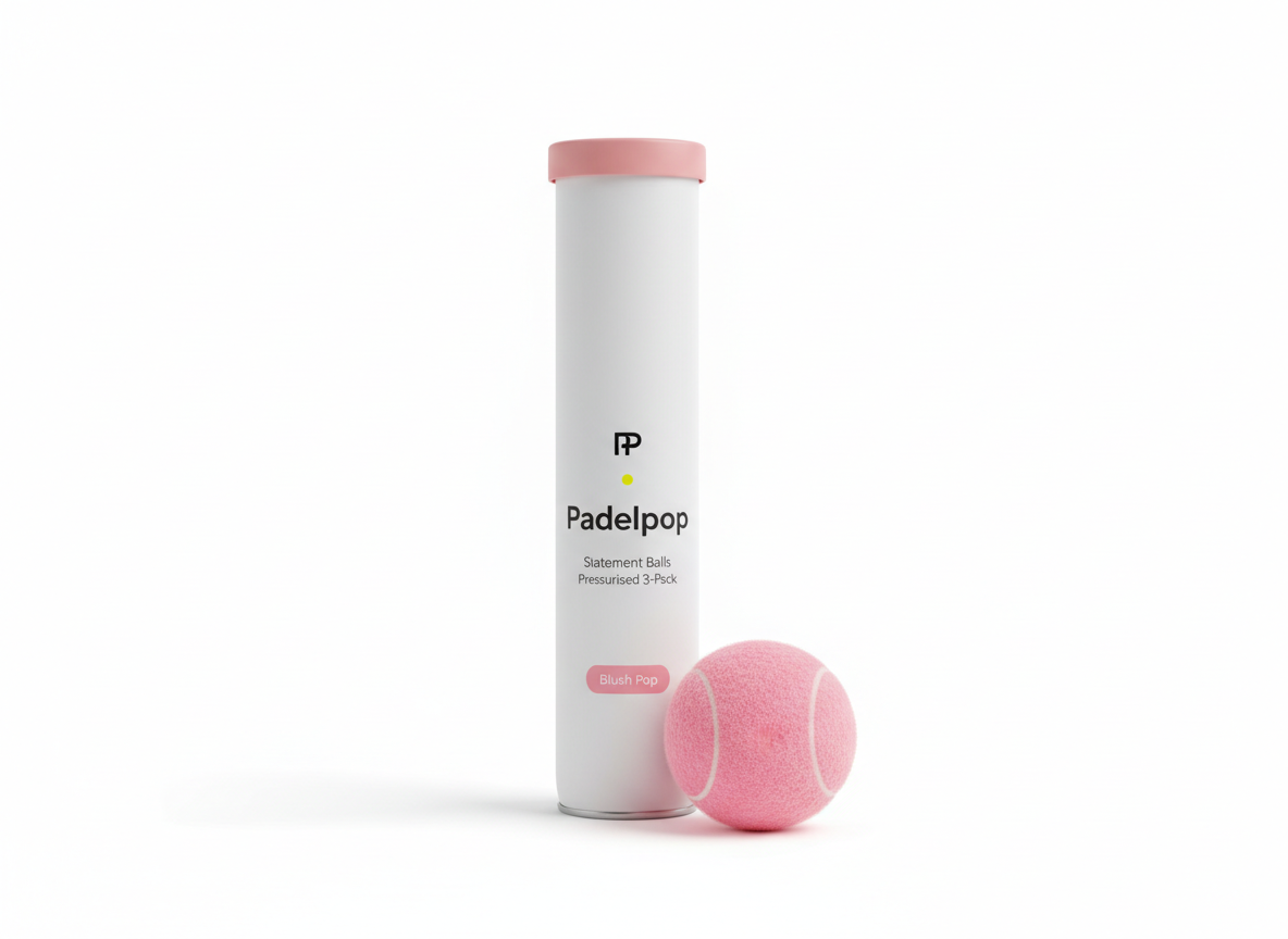 PadelPop Statement Balls — Blush Pop (Pressurised 3-Pack)