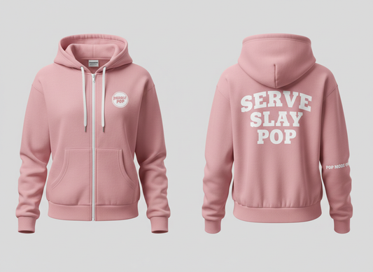 The Serve Slay Zip Hoodie (Full Zip)