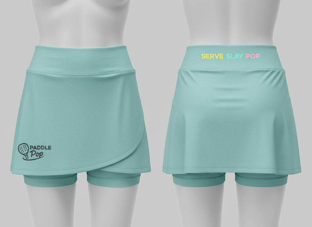 Serve Slay Wrap Skort (Wrap Front + Back Waistband)