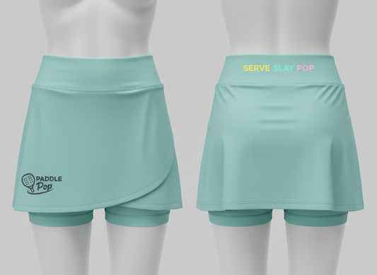 Serve Slay Wrap Skort (Wrap Front + Back Waistband)