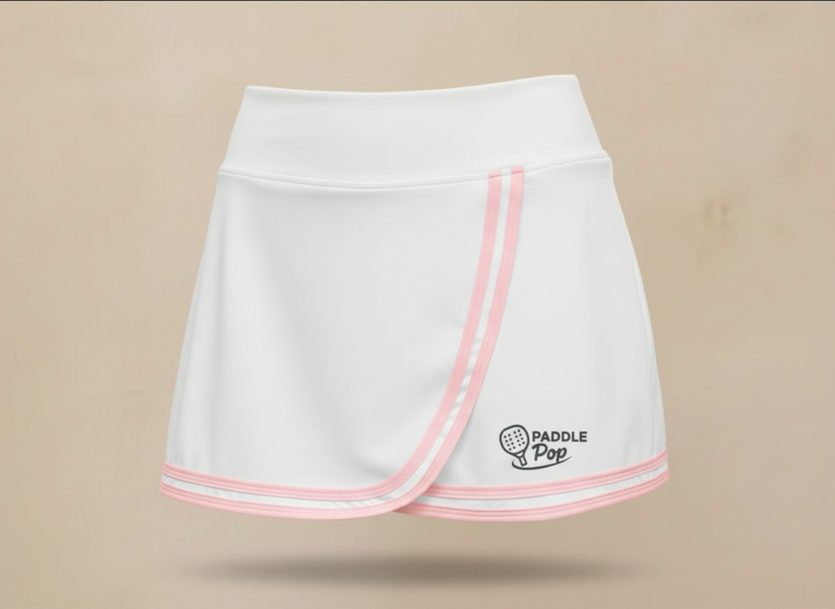 Court Crush Wrap Skort (Contrast Piping)