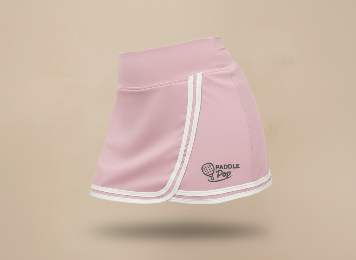 Court Crush Wrap Skort (Contrast Piping)